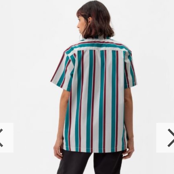 🔥Special Edition UNISEX Dickies SkateBoard Jamie Foy Havana Stripe Button Shirt - Picture 5 of 16